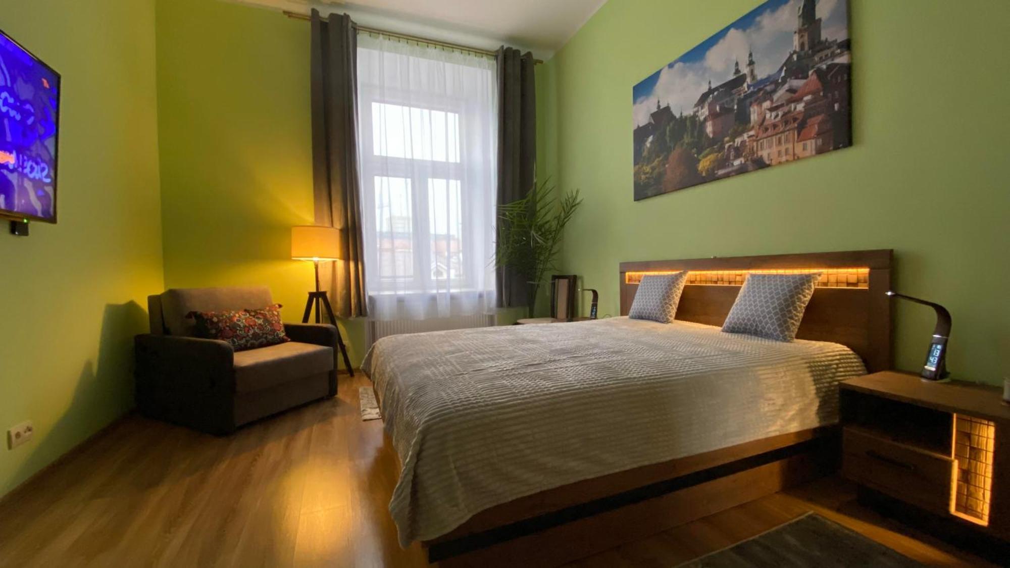 Lublinbnb - Exclusive Family Apartment ------ In The Heart Of Lublin -------------------------------- Bedroom & Living Room & Kitchen Exterior foto